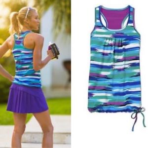 Athleta Airbrushed Blue/Purple Tinker Tank Size XS